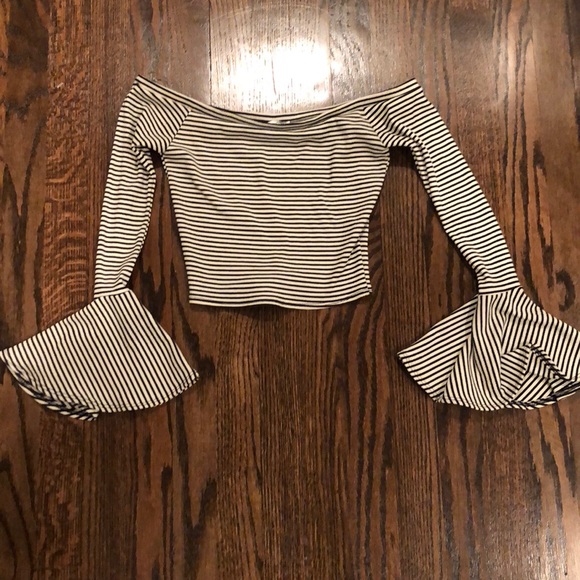 Wild Honey Tops - Striped crop top